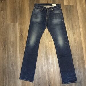 Imogene And Willie Jeans Womens 27 Hazel‎ Mid Rise Button Fly Straight Leg Dark